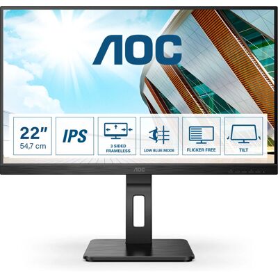Moniteur AOC 22P2DU 21,5" Full HD - 75Hz, 4ms, IPS, Réglable en hauteur, Haut-parleurs Moniteur AOC 22P2DU 21,5" Full HD - 75Hz, 4ms, IPS, Réglable en hauteur, Haut-parleurs