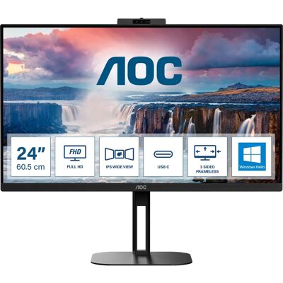 AOC 24V5CW/BK Full HD IPS-Monitor - 75Hz, USB-C, Webcam AOC 24V5CW/BK Full HD IPS-Monitor - 75Hz, USB-C, Webcam