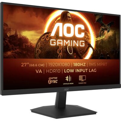 Monitor Gaming AOC G1 27G15N2 - 27 pollici Full HD, 180Hz, 1ms, Nero Monitor Gaming AOC G1 27G15N2 - 27 pollici Full HD, 180Hz, 1ms, Nero