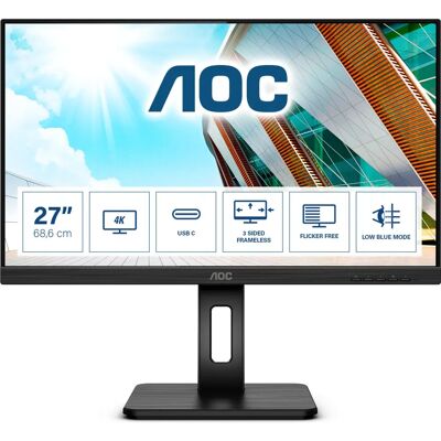 AOC U27P2CA 27" 4K UHD IPS Näyttö - Musta AOC U27P2CA 27" 4K UHD IPS Näyttö - Musta