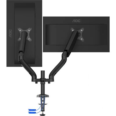 Support double pour moniteurs AOC - Bras à gaz, support 32 pouces - Publicité Support double pour moniteurs AOC - Bras à gaz, support 32 pouces - Publicité
