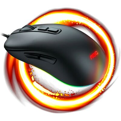 Souris AOC GM300 - 6200 DPI, RGB, Filaire, Droite - Publicité Souris AOC GM300 - 6200 DPI, RGB, Filaire, Droite - Publicité