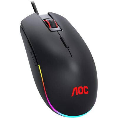 Souris Gaming AOC GM500 5000DPI RGB Noir - Publicité Souris Gaming AOC GM500 5000DPI RGB Noir - Publicité