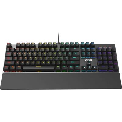 Teclado Mecânico Gaming AOC GK500 RGB Outemu Vermelho Teclado Mecânico Gaming AOC GK500 RGB Outemu Vermelho