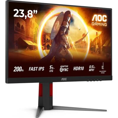 Monitor AOC 24G4HA - Fast IPS, 23.8" Full HD, 200Hz, Negro, Rojo Monitor AOC 24G4HA - Fast IPS, 23.8" Full HD, 200Hz, Negro, Rojo