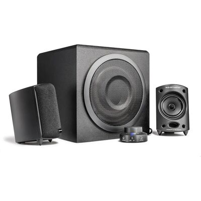 Wavemaster Moody BT Kabelloses Stereo-Lautsprechersystem - 65W - Grau - 2.1 Kanäle Wavemaster Moody BT Kabelloses Stereo-Lautsprechersystem - 65W - Grau - 2.1 Kanäle