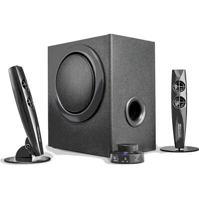 Sistema di altoparlanti Bluetooth Wavemaster Stax - Nero - 2.1 Canali - 46W Sistema di altoparlanti Bluetooth Wavemaster Stax - Nero - 2.1 Canali - 46W