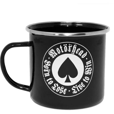 Motörhead Emaille-Tasse Born To Lose - Kaffeebecher - 500ml Motörhead Emaille-Tasse Born To Lose - Kaffeebecher - 500ml
