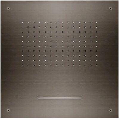 Herzbach Herzbach LIVING SPA iX PVD Regen Douchestraal - Plafondmontage - Vierkant, Black Steel Herzbach Herzbach LIVING SPA iX PVD Regen Douchestraal - Plafondmontage - Vierkant, Black Steel