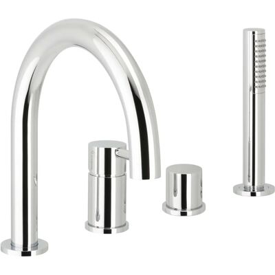 Herzbach Deep Vierloch-Wannenmischer - Chrom Herzbach Deep Vierloch-Wannenmischer - Chrom