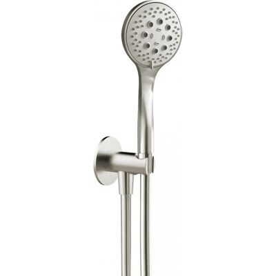 Herzbach Edelstahl gebürstet Wannen-Set mit Handbrause Herzbach Edelstahl gebürstet Wannen-Set mit Handbrause