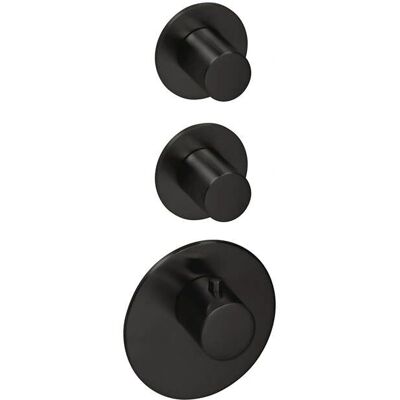 Ensemble de montage Herzbach Deep Black - Module thermostatique universel, noir mat - Publicité Ensemble de montage Herzbach Deep Black - Module thermostatique universel, noir mat - Publicité