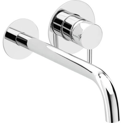 Herzbach Deep Wandkraan - Gekröpfter Uitloop - 240mm - Wastafelkraan Herzbach Deep Wandkraan - Gekröpfter Uitloop - 240mm - Wastafelkraan
