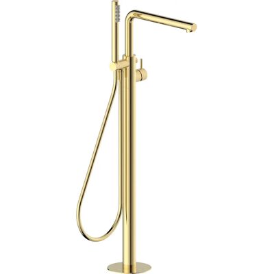 Herzbach Herzbach Siro PVD Gold Bodenstehende Badewannenarmatur - Badewannenarmatur Herzbach Herzbach Siro PVD Gold Bodenstehende Badewannenarmatur - Badewannenarmatur