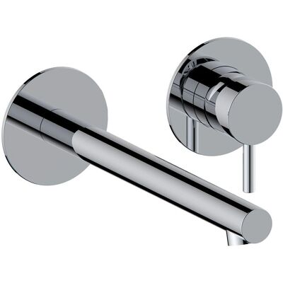 Herzbach Siro Mitigeur mural pour lavabo - Céramique, Chrome, 240mm - Publicité Herzbach Siro Mitigeur mural pour lavabo - Céramique, Chrome, 240mm - Publicité