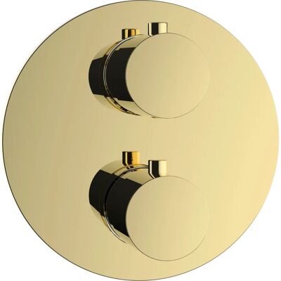 Herzbach Herzbach LIVING Ensemble Thermostat - Rond, Or, 1 Utilisateur - Kit de Montage - Publicité Herzbach Herzbach LIVING Ensemble Thermostat - Rond, Or, 1 Utilisateur - Kit de Montage - Publicité