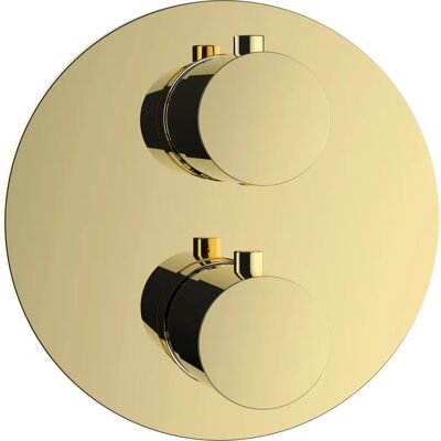 Herzbach Herzbach Thermostat-Farbset - PVD Gold - Für 2 Verbraucher - Thermostat, Absperrventil, 38°C Sperre Herzbach Herzbach Thermostat-Farbset - PVD Gold - Für 2 Verbraucher - Thermostat, Absperrventil, 38°C Sperre