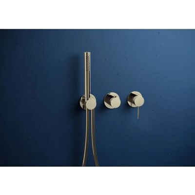 Herzbach MODUL7 Gold Hebelmischer-Set - 2/3 Verbraucher - Wandmontage Herzbach MODUL7 Gold Hebelmischer-Set - 2/3 Verbraucher - Wandmontage