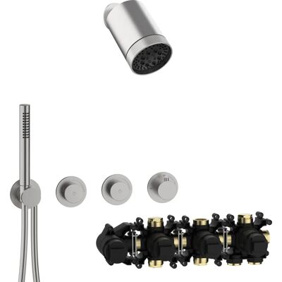 Herzbach Herzbach MODUL7 Thermostat-Set Edelstahl - Thermostat Set Herzbach Herzbach MODUL7 Thermostat-Set Edelstahl - Thermostat Set