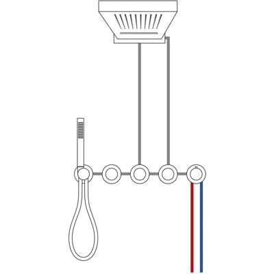 Herzbach Herzbach MODUL7 Push Thermostat-Set - Duschsystem Herzbach Herzbach MODUL7 Push Thermostat-Set - Duschsystem