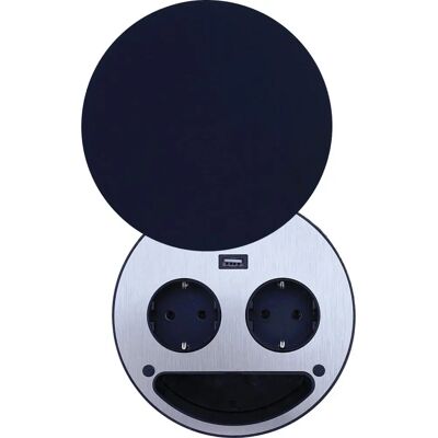 Wipo Model Smile Listwa zasilająca - 2 Schuko, USB ładowarka, 1.80m Wipo Model Smile Listwa zasilająca - 2 Schuko, USB ładowarka, 1.80m