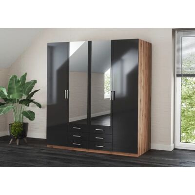 PRIESS Amsterdam Kleiderschrank - Modernes Design, 4-türig, Made in Germany PRIESS Amsterdam Kleiderschrank - Modernes Design, 4-türig, Made in Germany