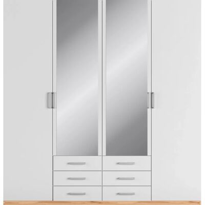 Priess Amsterdam Kleiderschrank - Modern 4-türig mit LED Priess Amsterdam Kleiderschrank - Modern 4-türig mit LED