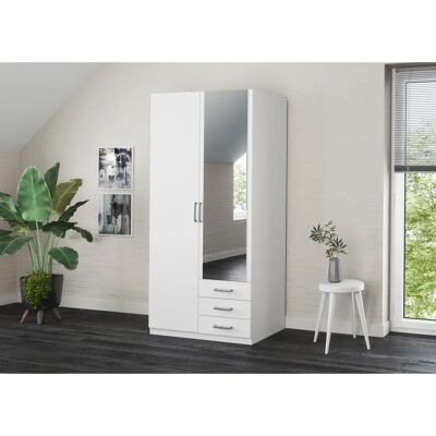PRIESS Amsterdam Kleiderschrank - Modernes Design, 2-5 Türen, Weiß PRIESS Amsterdam Kleiderschrank - Modernes Design, 2-5 Türen, Weiß