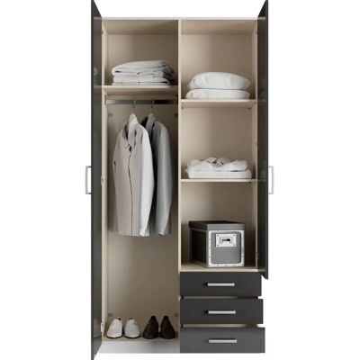 Priess Amsterdam Kleiderschrank - Modernes Design, LED, 2-5 Türen Priess Amsterdam Kleiderschrank - Modernes Design, LED, 2-5 Türen