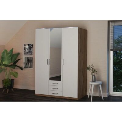 PRIESS Amsterdam Kleiderschrank - Glaskranzblende, LED, 3-5 Türen PRIESS Amsterdam Kleiderschrank - Glaskranzblende, LED, 3-5 Türen