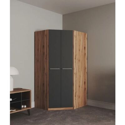Priess Barcelona Eckkleiderschrank - Platzsparendes Modernes Design Priess Barcelona Eckkleiderschrank - Platzsparendes Modernes Design