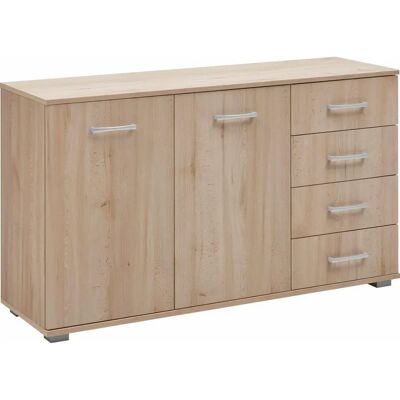 Priess Barcelona Sideboard - 4 Schubladen, 2 Regale, Holzoptik Priess Barcelona Sideboard - 4 Schubladen, 2 Regale, Holzoptik
