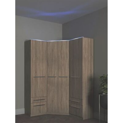 PRIESS Barcelona Kleiderschrank - Klassisches Design, Verstellbar, LED, Made in Germany PRIESS Barcelona Kleiderschrank - Klassisches Design, Verstellbar, LED, Made in Germany