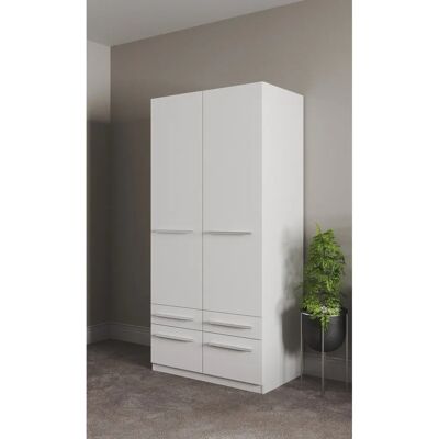 Priess Kleiderschrank - Klassisches Design mit Stauraum & Beleuchtung Priess Kleiderschrank - Klassisches Design mit Stauraum & Beleuchtung