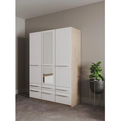 Priess Barcelona Kleiderschrank - Verstellbar, LED, Spiegel Priess Barcelona Kleiderschrank - Verstellbar, LED, Spiegel