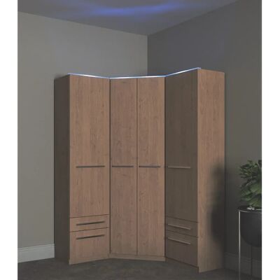 PRIESS Barcelona Kleiderschrank - Einstellbare Beleuchtung, Klassisches Design PRIESS Barcelona Kleiderschrank - Einstellbare Beleuchtung, Klassisches Design