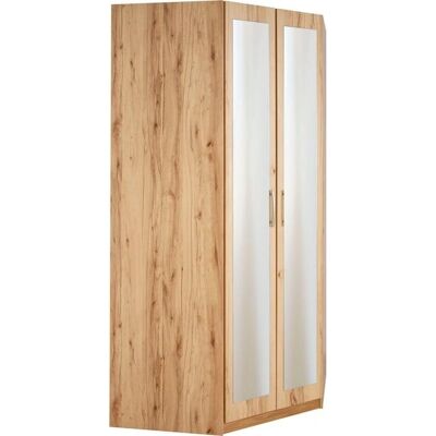Priess Husum Beiger Kleiderschrank - Kleiderschrank mit Spiegel Priess Husum Beiger Kleiderschrank - Kleiderschrank mit Spiegel