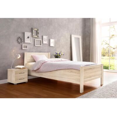 Priess Husum Bett - 100x200cm Jugendzimmer Rahmenbett - Braun Priess Husum Bett - 100x200cm Jugendzimmer Rahmenbett - Braun