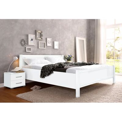 Priess Husum Bett - Kinder- & Erwachsen Holzrahmen, Weiß - 140x200cm Priess Husum Bett - Kinder- & Erwachsen Holzrahmen, Weiß - 140x200cm
