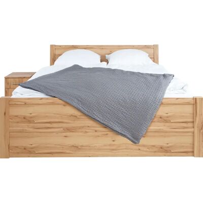 Priess Husum Bett - 180x200cm - Beige - Holzrahmen - Ohne Schubladen Priess Husum Bett - 180x200cm - Beige - Holzrahmen - Ohne Schubladen