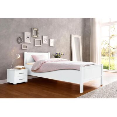 Priess Husum Bett - Weiß - 120x200cm - Schlafsystem Priess Husum Bett - Weiß - 120x200cm - Schlafsystem