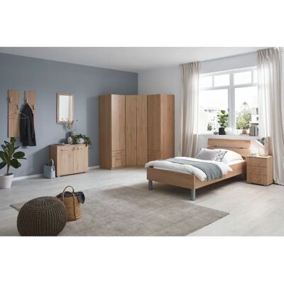 PRIESS Lindau Drehtürenschrank - 48cm x 193cm x 54cm - Braun PRIESS Lindau Drehtürenschrank - 48cm x 193cm x 54cm - Braun