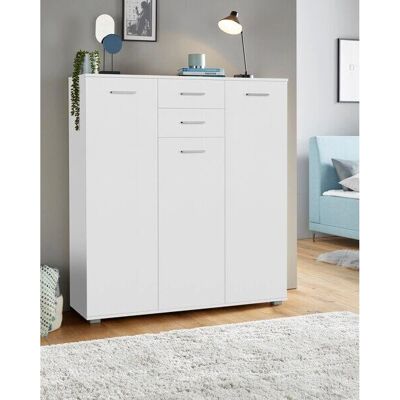 Priess Sideboard - 8 Einlegeböden, 2 Schubladen, 2 Türen - Hergestellt in Deutschland Priess Sideboard - 8 Einlegeböden, 2 Schubladen, 2 Türen - Hergestellt in Deutschland