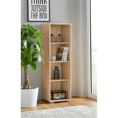 PRIESS Holzregal - Bücherregal mit 4 Fächern in Edelbuchefarben - Regale PRIESS Holzregal - Bücherregal mit 4 Fächern in Edelbuchefarben - Regale