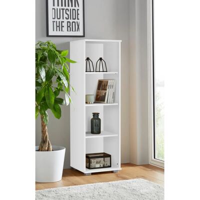 PRIESS Regal 41x135x38cm - Weiß - Bücherregal PRIESS Regal 41x135x38cm - Weiß - Bücherregal