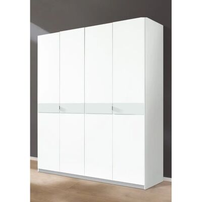 PRIESS Madrid Kleiderschrank - Dekorative Glasfronten - 4-türig PRIESS Madrid Kleiderschrank - Dekorative Glasfronten - 4-türig