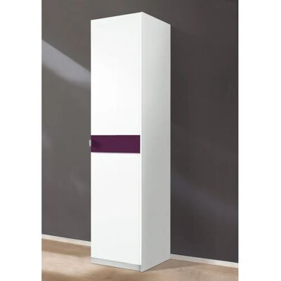 Priess Madrid Kleiderschrank - Glastüren - 48x54x193 cm Priess Madrid Kleiderschrank - Glastüren - 48x54x193 cm