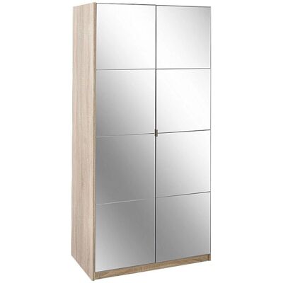 Priess Malaga Kleiderschrank - Struktureiche, 2-tlg. Priess Malaga Kleiderschrank - Struktureiche, 2-tlg.