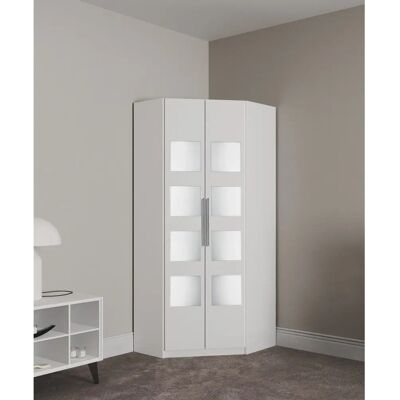 Priess Saragossa Eckschrank - 8 Einlegeböden, 2 Kleiderstangen - Made in Germany Priess Saragossa Eckschrank - 8 Einlegeböden, 2 Kleiderstangen - Made in Germany