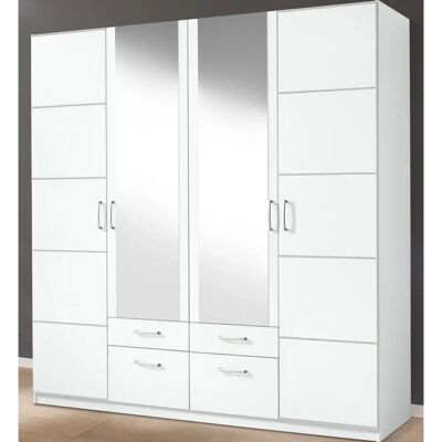 PRIESS Bilbao Weiß Kleiderschrank - 4-türig PRIESS Bilbao Weiß Kleiderschrank - 4-türig